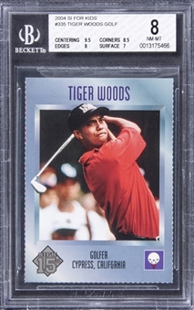 2004 SI For Kids #335 Tiger Woods - BGS NM-MT 8
